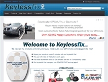 Tablet Screenshot of keylessfix.com